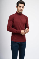 Maroon High Neck