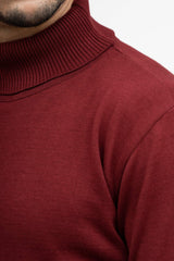 Maroon High Neck