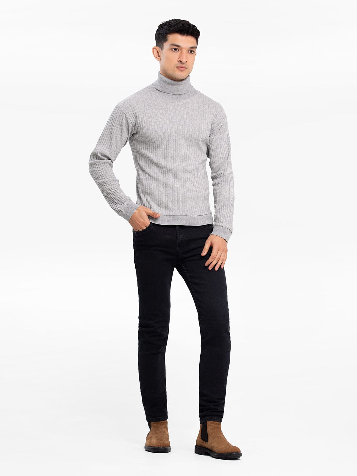 LIGHT GREY HICK NECK